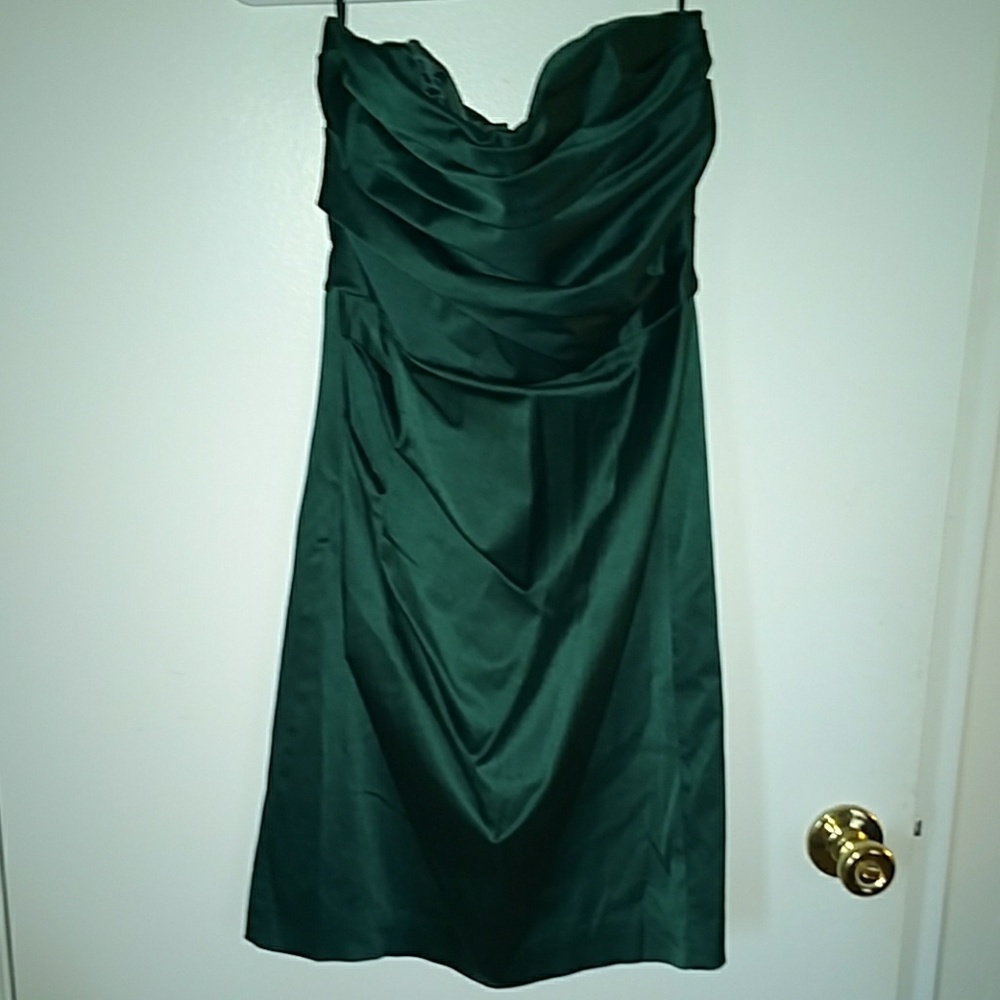 Emerald green cocktail dress